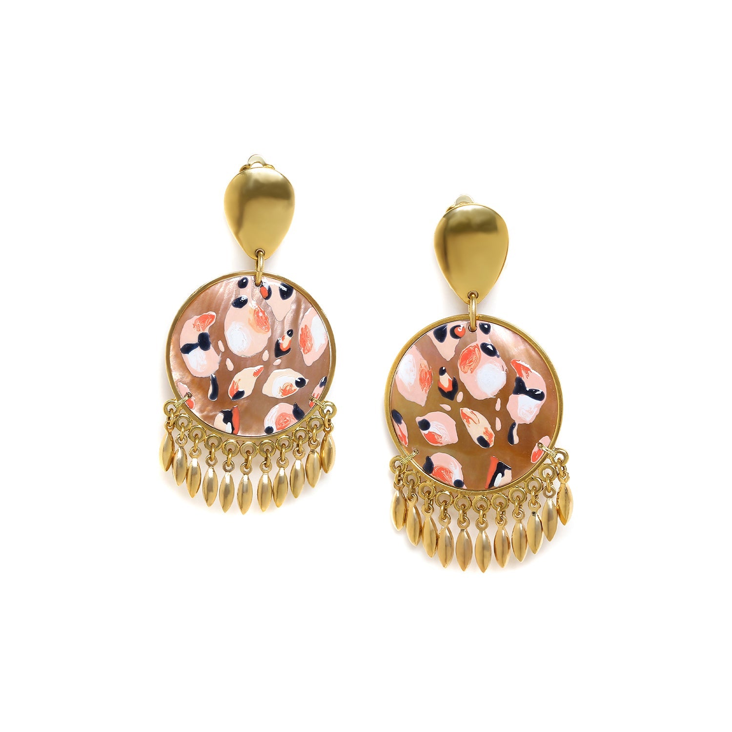 Franck Herval Leona *Inverted Drop Clip Earrings