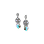 Load image into Gallery viewer, Franck Herval Dita 3 Dangle Drops Post Earrings
