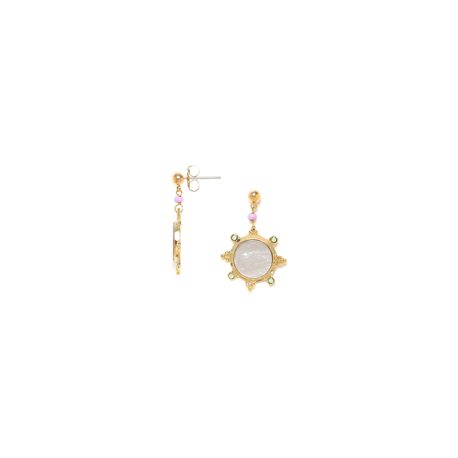 Franck Herval Gabrielle Small Ball Post Dangle Earrings