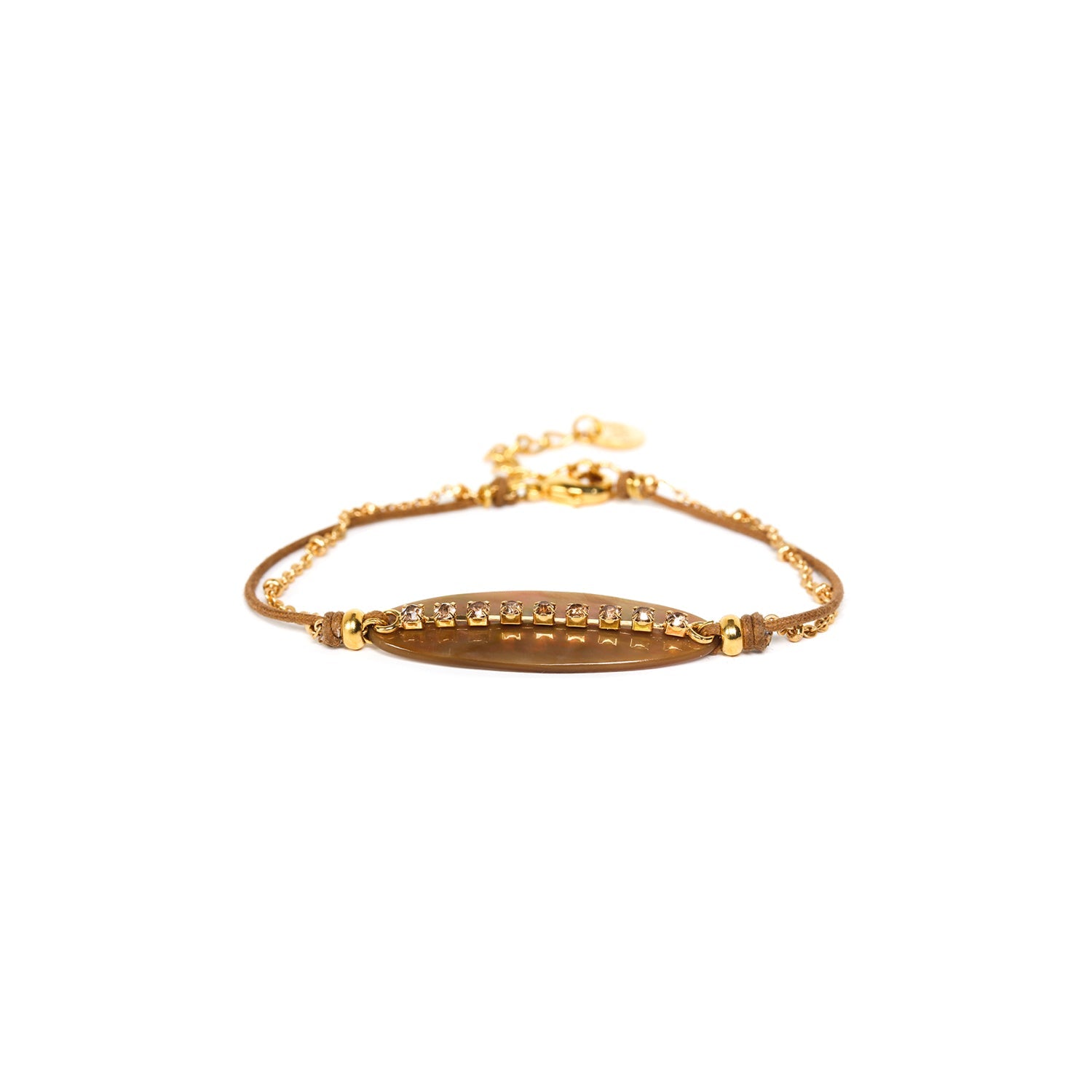 Franck Herval Sherine Oval Bracelet With Thread