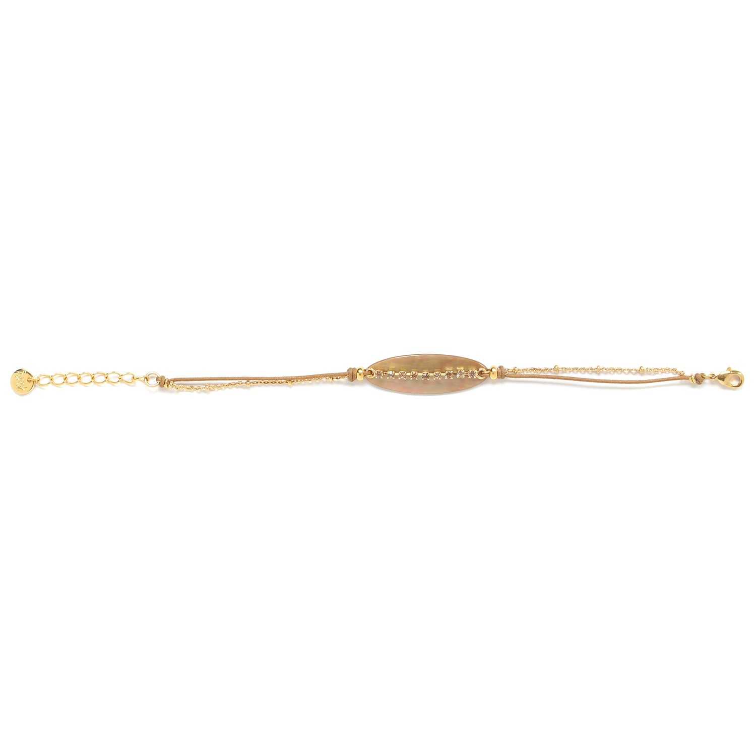 Franck Herval Sherine Oval Bracelet With Thread