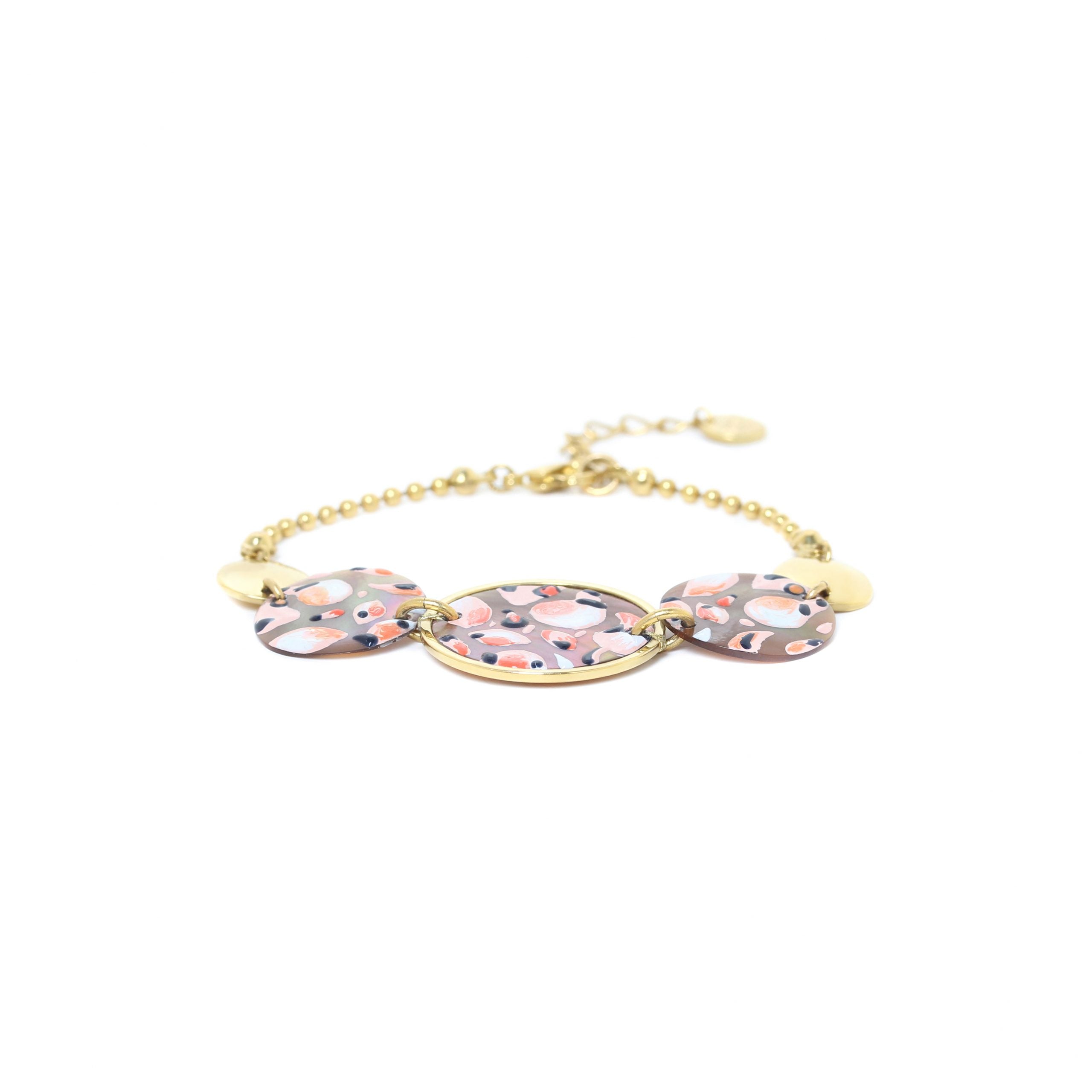 Franck Herval Leona 3 Round Disc Bracelet