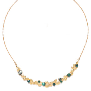 Franck Herval Becky Arc Short Necklace (Green)