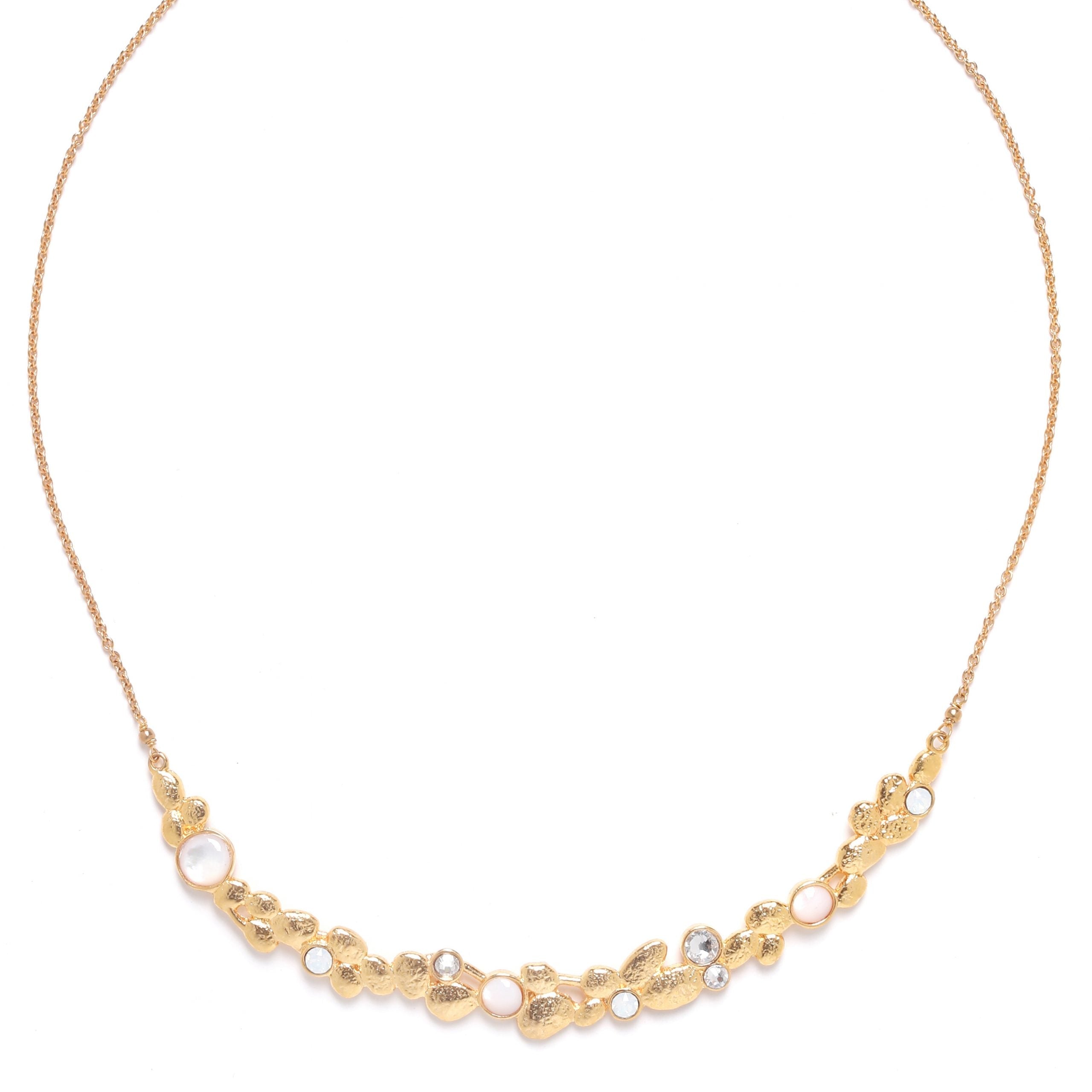 Franck Herval Becky White Arc Short Necklace