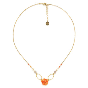 Franck Herval Cléa Carnation Flower Short Necklace