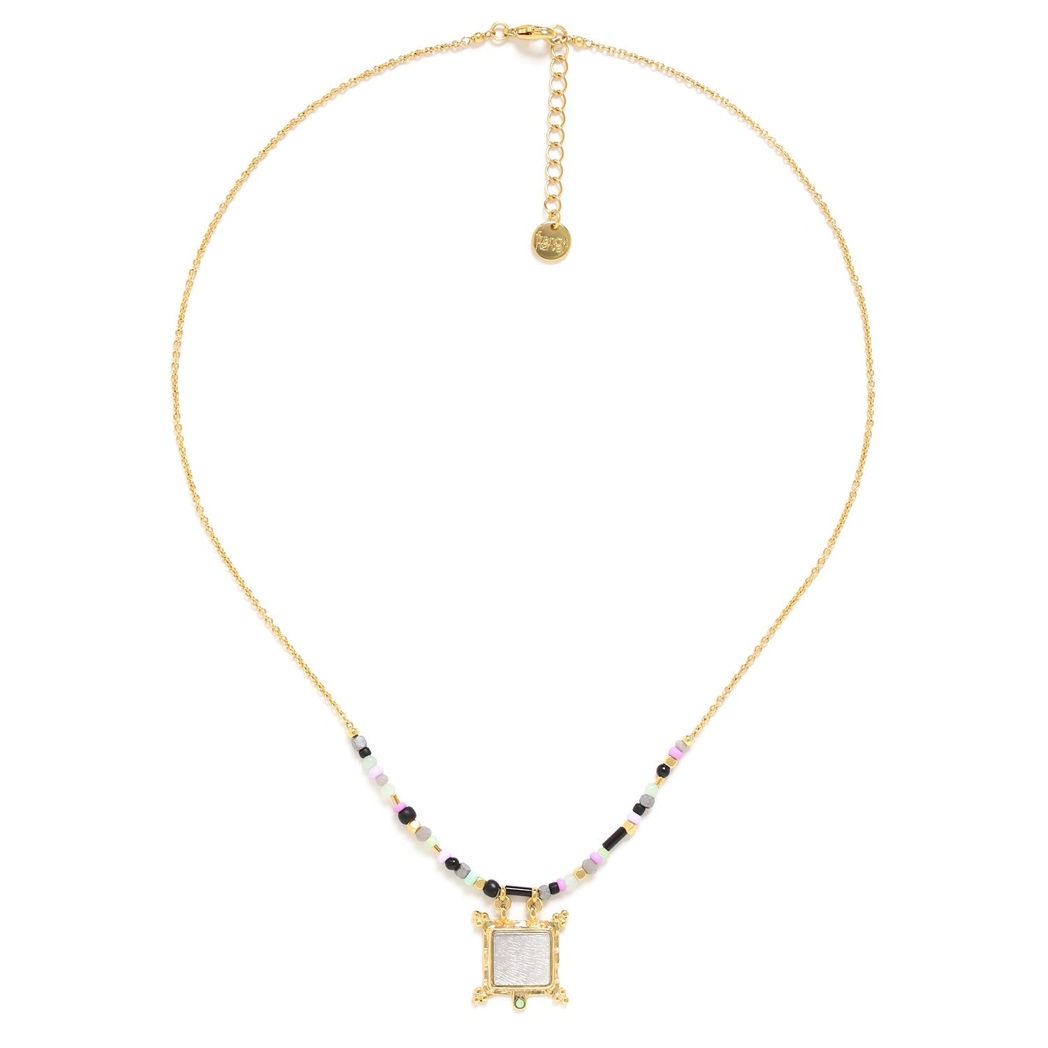 Franck Herval Gabrielle Square Pendant Necklace