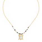 Load image into Gallery viewer, Franck Herval Gabrielle Square Pendant Necklace
