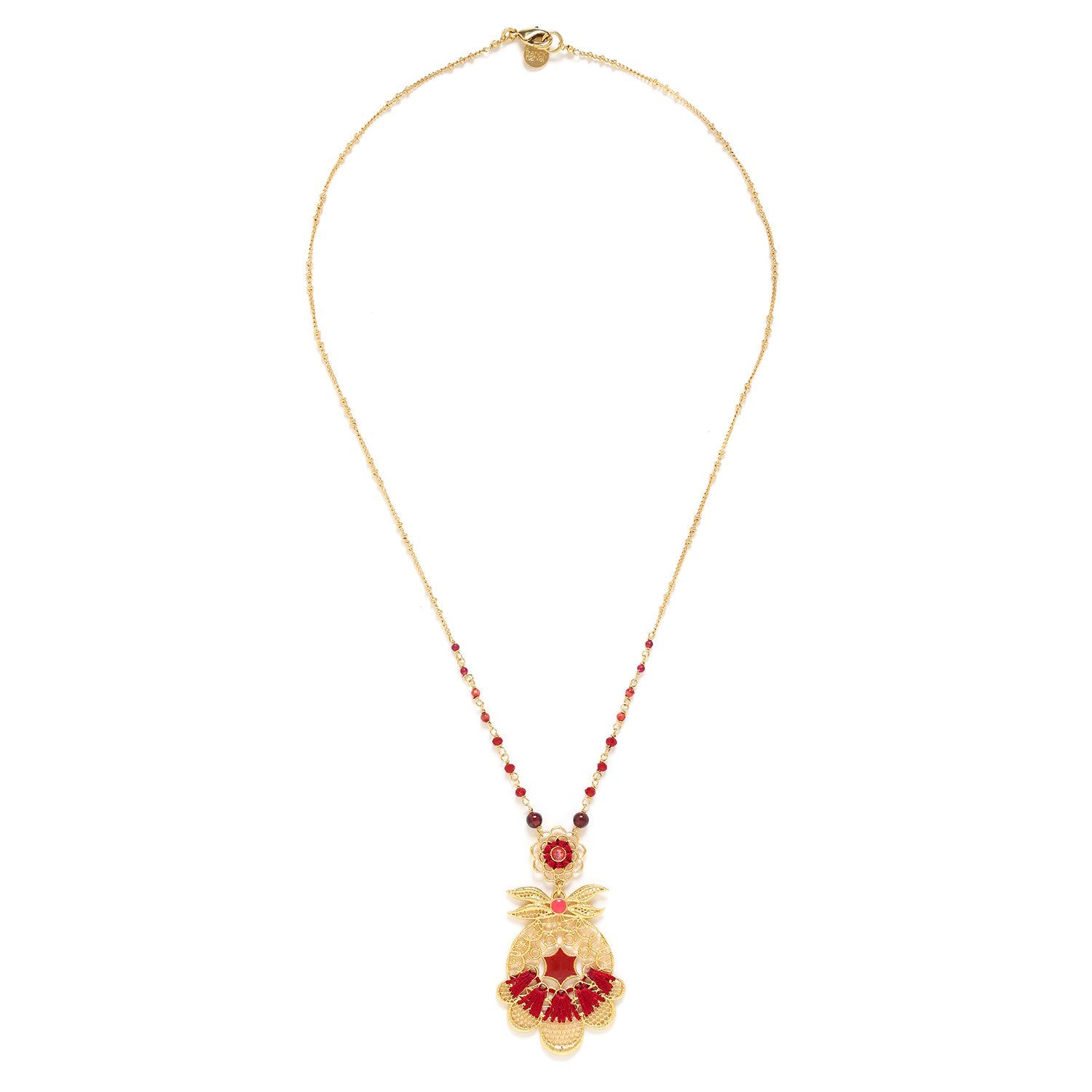 Franck Herval Appoline Y Necklace (Cherry)