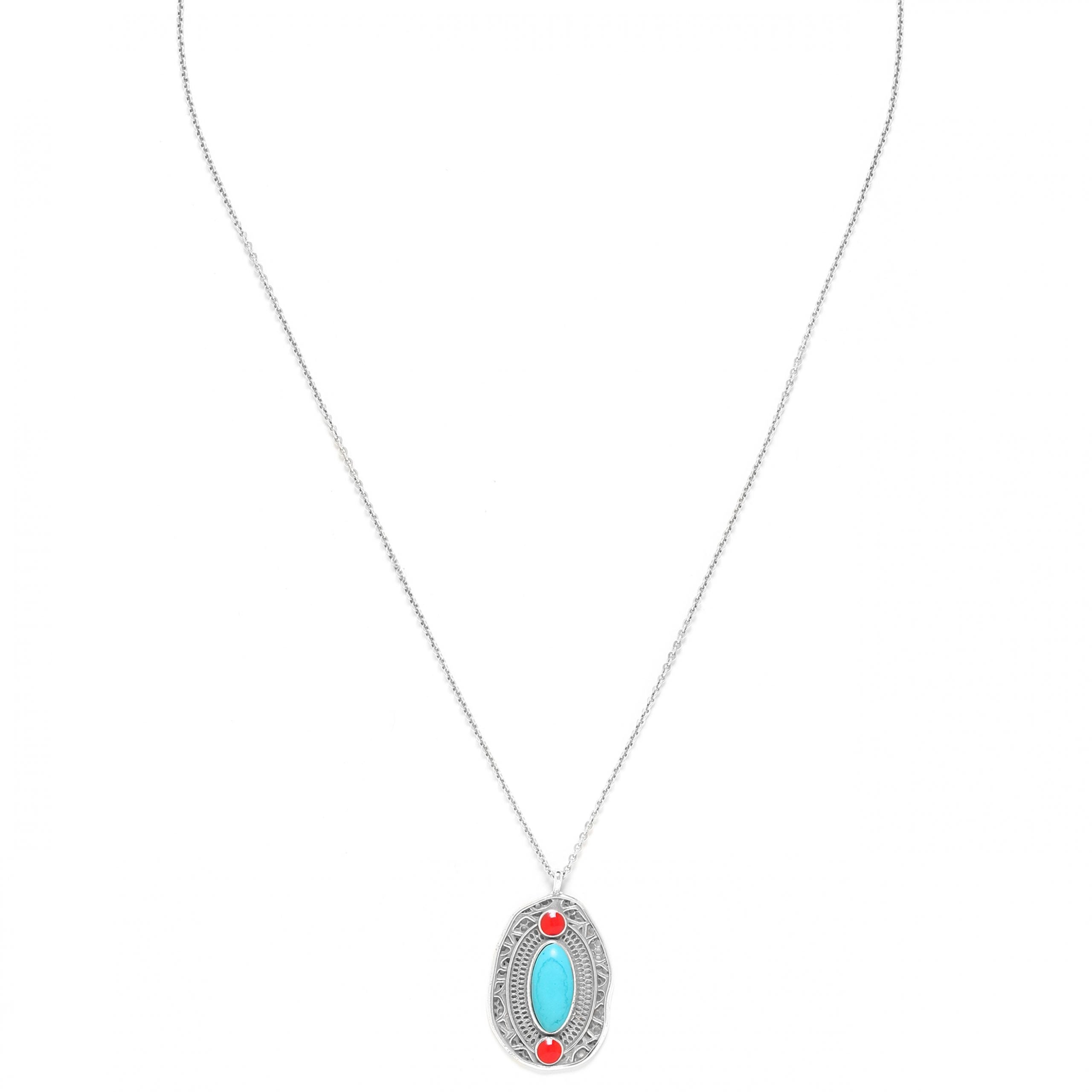 Franck Herval Wina Oval Pendant Necklace