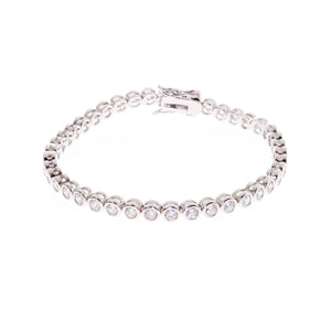 Dawn Silver Tennis Bracelet