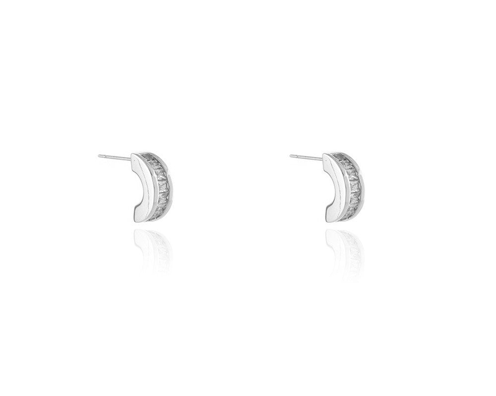 Ceto Silver Hoop Earrings