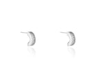 Load image into Gallery viewer, Ceto Silver Hoop Earrings
