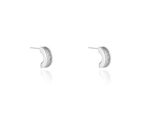 Ceto Silver Hoop Earrings