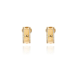 Scoop Gold Clip On Earrings