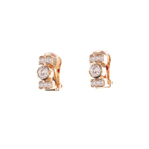 Terri Rose Gold Clip On Earrings