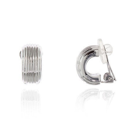 Robbin Silver Clip On Earrings