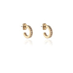 Load image into Gallery viewer, Saga 12mm Gold Hoop Earrings
