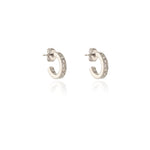 Load image into Gallery viewer, Saga 12mm Silver Hoop Earrings
