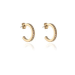 Load image into Gallery viewer, Saga 18mm Gold Hoop Earrings
