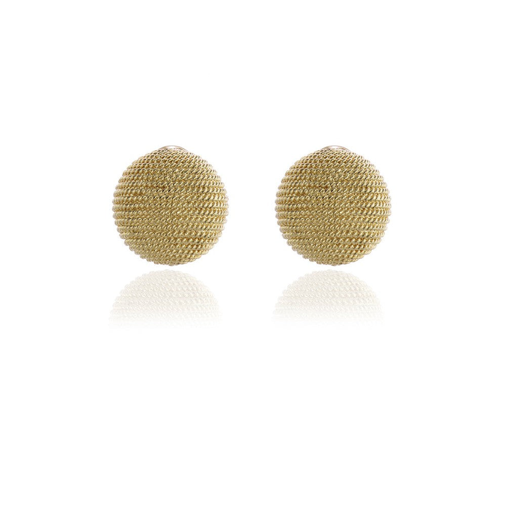 Tyra Gold Clip On Earrings