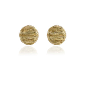 Tyra Gold Clip On Earrings