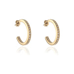 Load image into Gallery viewer, Saga Large Gold Hoop Earrings
