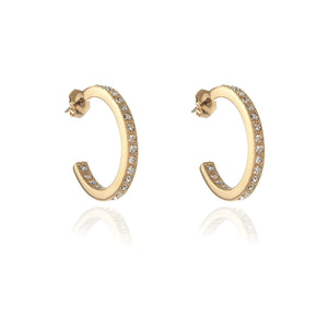 Saga Large Gold Hoop Earrings