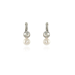 Mimi Silver Lever Back Earrings