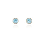 Load image into Gallery viewer, Thisbe Silver Aquamarine Earrings
