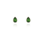 Load image into Gallery viewer, Ran Silver Fern Green Earrings
