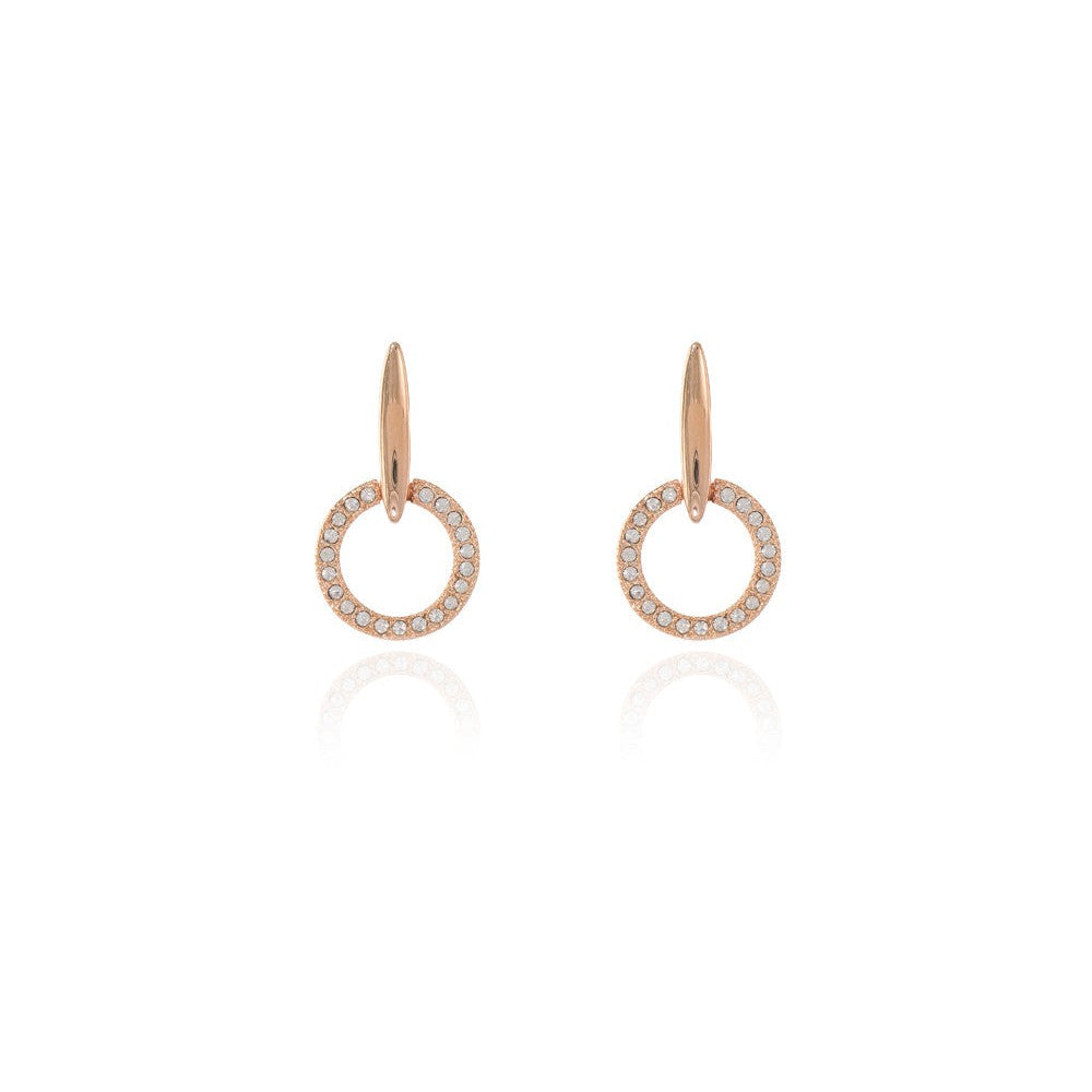 Lara Drop Rose Gold Earrings