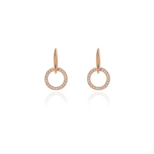 Lara Drop Rose Gold Earrings