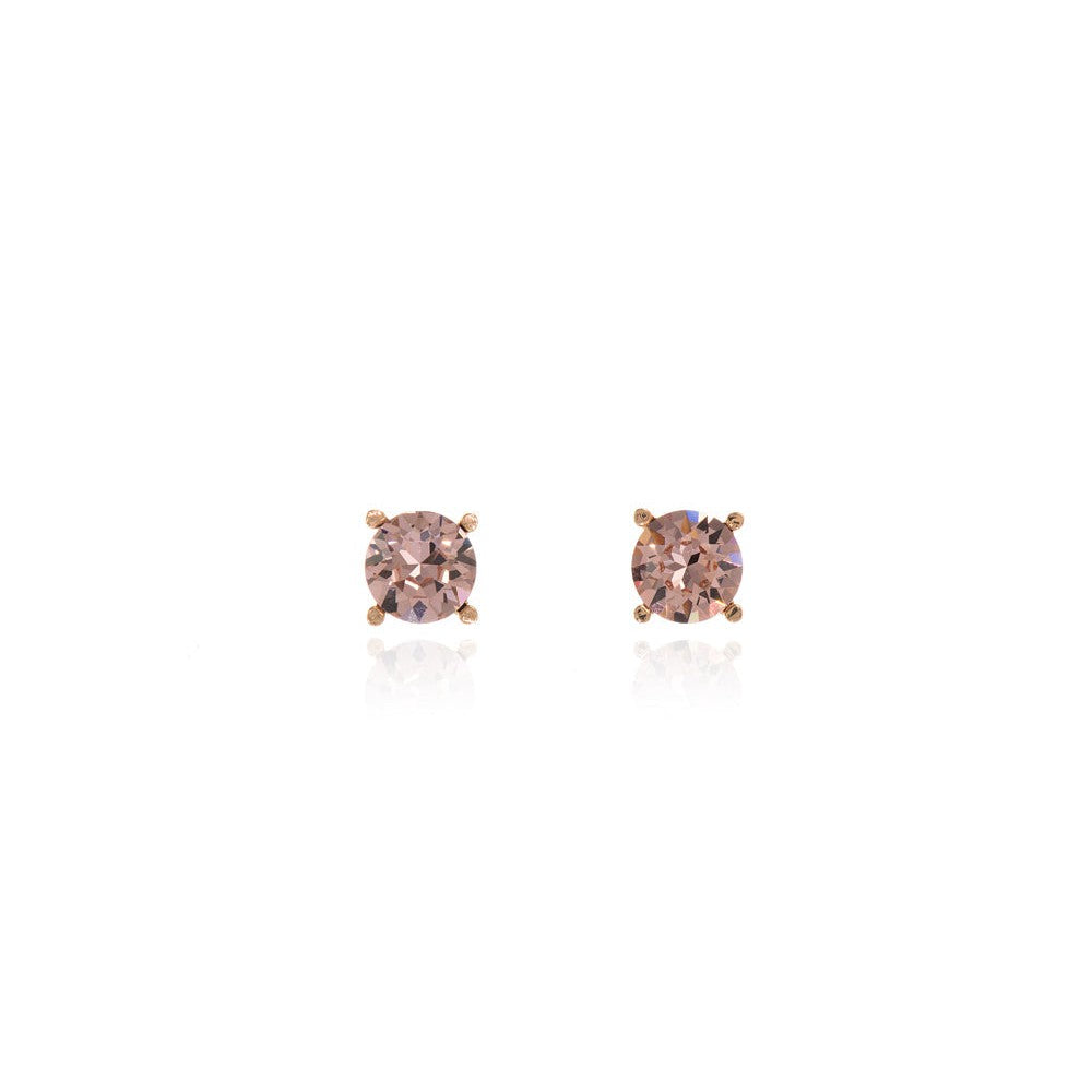 Laine 8mm Vintage Rose Gold Earrings