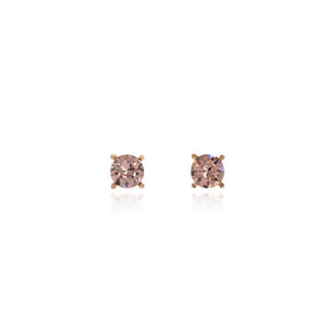 Laine 8mm Vintage Rose Gold Earrings