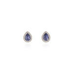 Load image into Gallery viewer, Talma Silver Tanzanite Earrings
