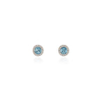 Load image into Gallery viewer, Chikle Silver Aquamarine Earrings
