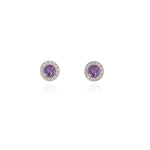 Load image into Gallery viewer, Chikle Silver Tanzanite Earrings
