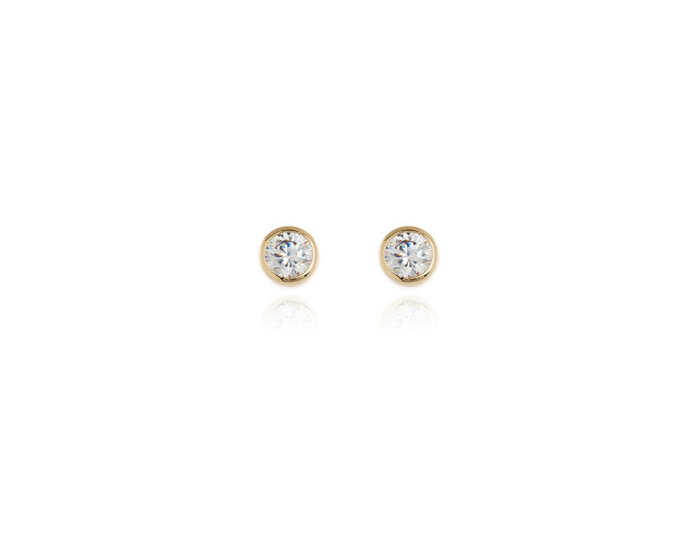 Hatsu 8mm Gold Earrings