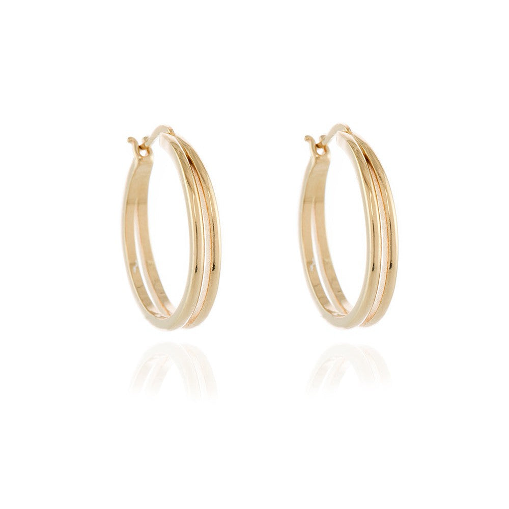 Lana 25mm Gold Hoop Earrings