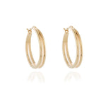 Load image into Gallery viewer, Lana 25mm Gold Hoop Earrings
