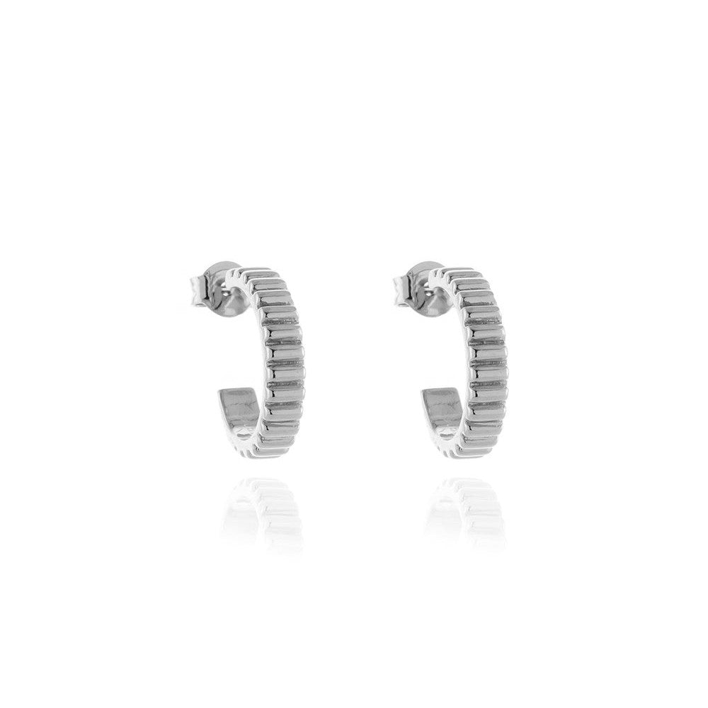 Ricci Silver Hoop Earrings