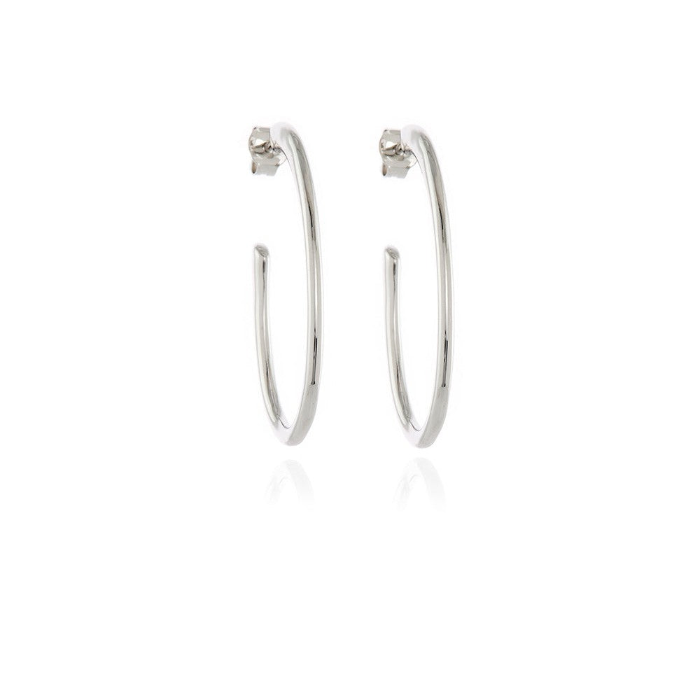 Palila Silver Hoop Earrings