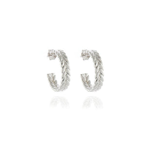 Oletta Silver Hoop Earrings