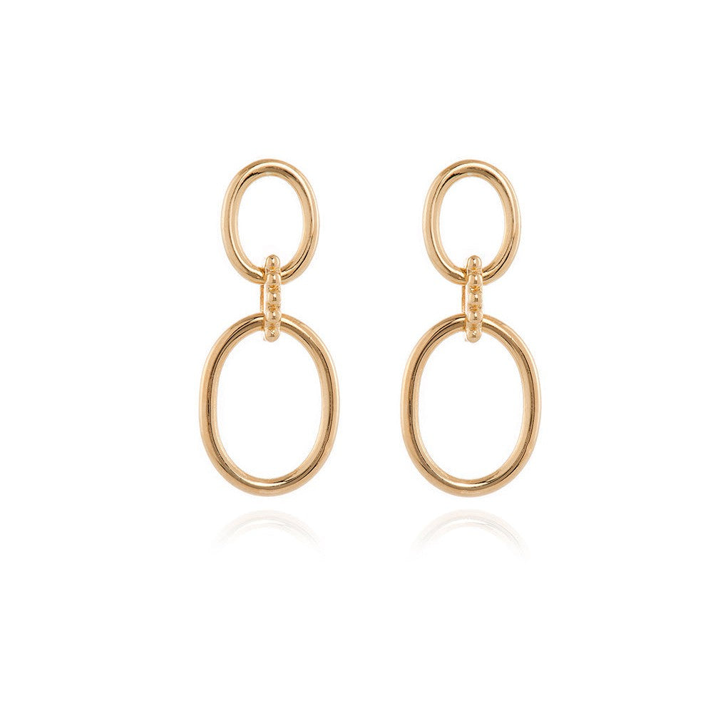 Cachet Landri Drop Earrings 18ct Gold Plated