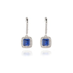 Load image into Gallery viewer, Idola Silver Tanzanite Earrings
