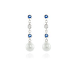 Load image into Gallery viewer, Inge Silver Tanzanite Earrings
