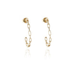 Load image into Gallery viewer, Raja Gold Hoop Earrings
