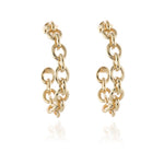 Load image into Gallery viewer, Oleta Gold Hoop Earrings
