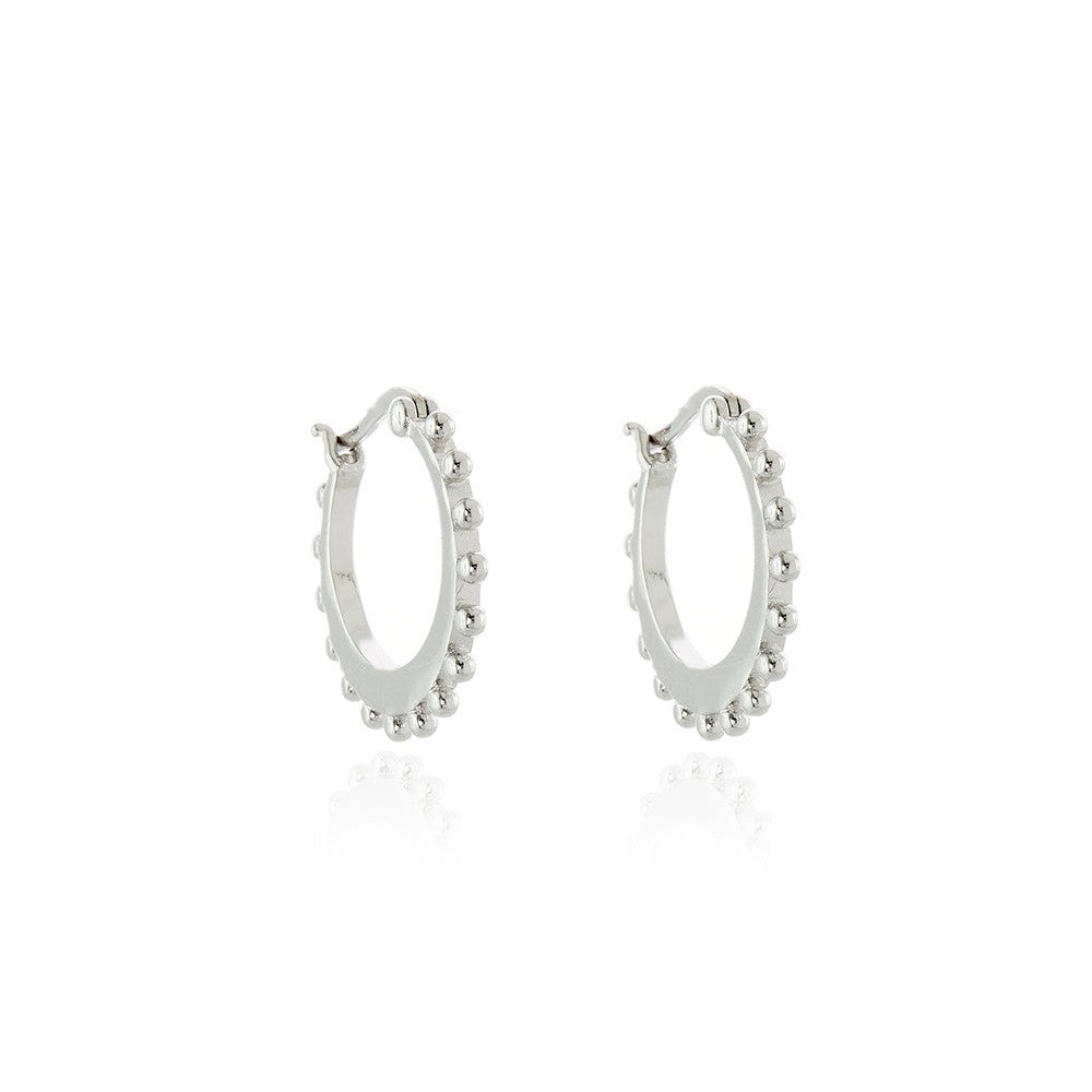 Beba Silver Hoop Earrings