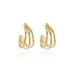 Load image into Gallery viewer, Gabby Gold Hoop Earrings
